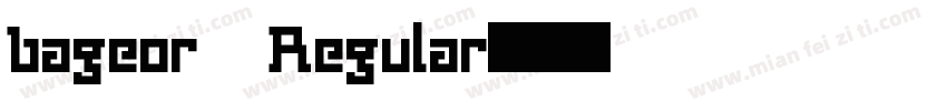 bageor Regular字体转换